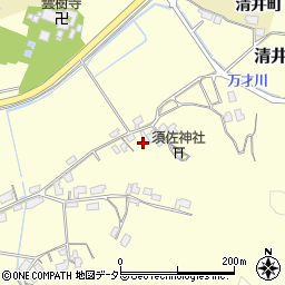 島根県安来市清井町245周辺の地図