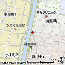 岐阜県岐阜市西川手2丁目1周辺の地図