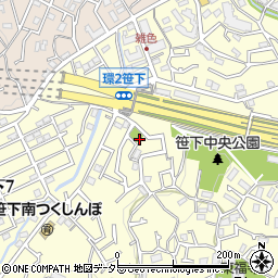 笹下菱田公園周辺の地図
