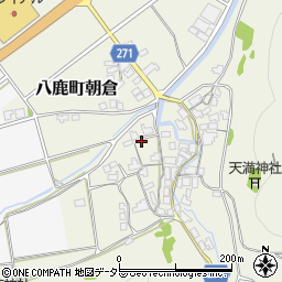 兵庫県養父市八鹿町朝倉周辺の地図