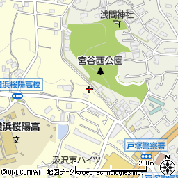 神奈川県横浜市戸塚区汲沢町1232-9周辺の地図