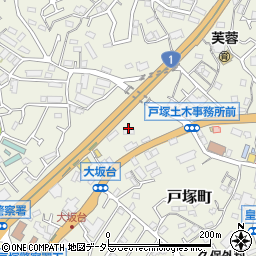 カワサキプラザ横浜戸塚周辺の地図