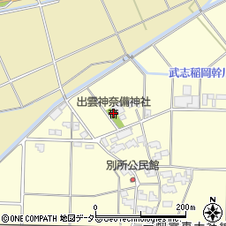 出雲神奈備神社周辺の地図