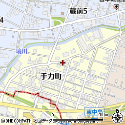 岐阜県岐阜市手力町13周辺の地図