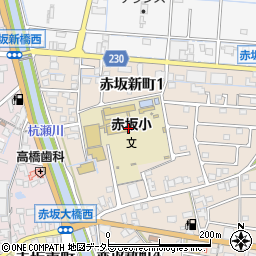 大垣市立赤坂小学校周辺の地図