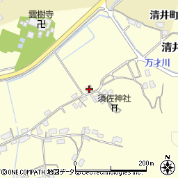 島根県安来市清井町225周辺の地図