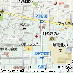 ぎなんガーデンパレス壱番館周辺の地図