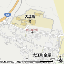 大江高校前周辺の地図