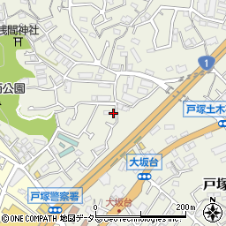 神奈川県横浜市戸塚区戸塚町3185-21周辺の地図