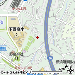 神奈川県横浜市港南区野庭町593-23周辺の地図