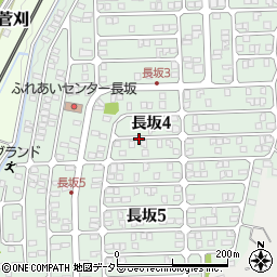岐阜県可児市長坂周辺の地図