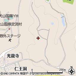 愛知県犬山市継鹿尾周辺の地図
