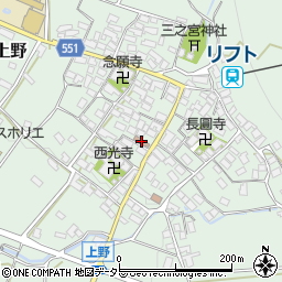 上野会館周辺の地図