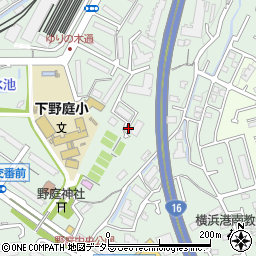 神奈川県横浜市港南区野庭町593-25周辺の地図