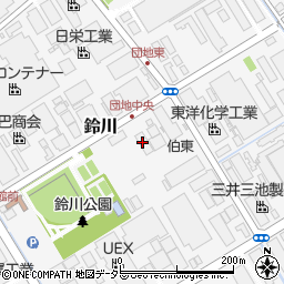 浜田化成株式会社　鈴川工場周辺の地図
