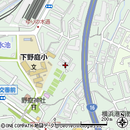 神奈川県横浜市港南区野庭町593-17周辺の地図