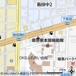 岐阜薮田ボクシングジム周辺の地図