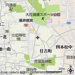 島根県出雲市大社町杵築西住吉町1927-1周辺の地図