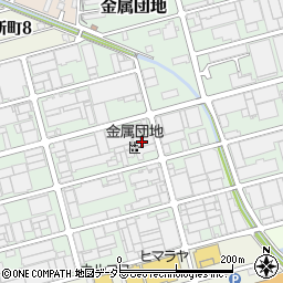 岐阜県各務原市金属団地周辺の地図