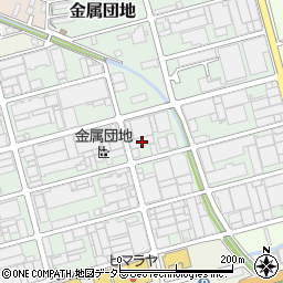 岐阜県各務原市金属団地72周辺の地図