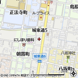 魚市丼丸　加納東店周辺の地図
