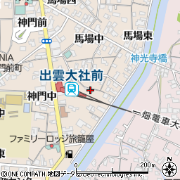 島根県出雲市大社町杵築南昭和町1377周辺の地図