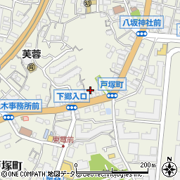 神奈川県横浜市戸塚区戸塚町3832周辺の地図