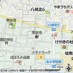 常楽寺周辺の地図