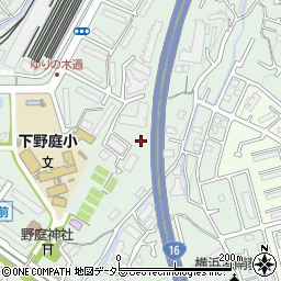 神奈川県横浜市港南区野庭町593-6周辺の地図