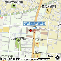 中部地方整備局　岐阜国道事務所周辺の地図