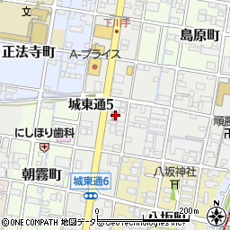 岐阜城東郵便局 ＡＴＭ周辺の地図