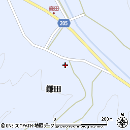 鳥取県東伯郡三朝町鎌田421周辺の地図