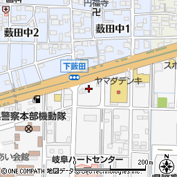 岐阜県岐阜市薮田南4丁目12周辺の地図