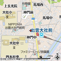 島根銀行大社出張所 ＡＴＭ周辺の地図