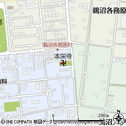 本栄寺周辺の地図
