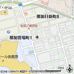 岐阜県各務原市金属団地2周辺の地図
