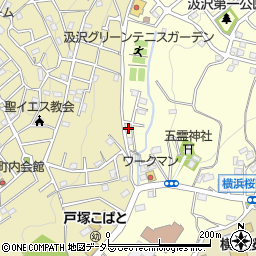神奈川県横浜市戸塚区汲沢町1342周辺の地図