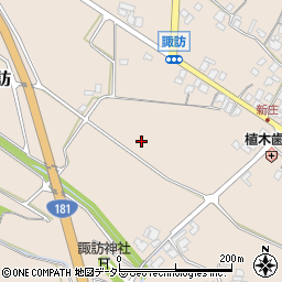 鳥取県米子市諏訪周辺の地図