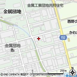 岐阜県各務原市金属団地195周辺の地図
