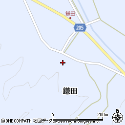 鳥取県東伯郡三朝町鎌田410周辺の地図