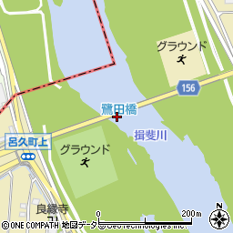 鷺田橋周辺の地図