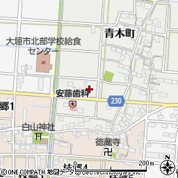 岐阜県大垣市青木町55周辺の地図