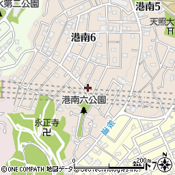 南台町内会館周辺の地図