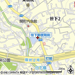 横浜笹下郵便局 ＡＴＭ周辺の地図