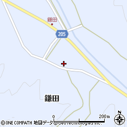 鳥取県東伯郡三朝町鎌田438周辺の地図