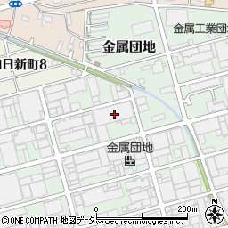岐阜県各務原市金属団地43周辺の地図