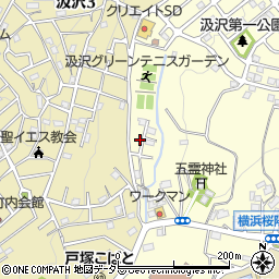 神奈川県横浜市戸塚区汲沢町1334周辺の地図