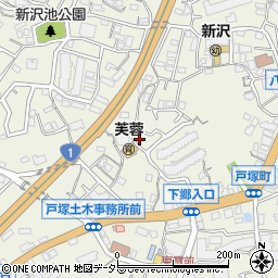 神奈川県横浜市戸塚区戸塚町3754-1周辺の地図