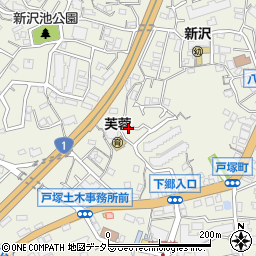 神奈川県横浜市戸塚区戸塚町3754-6周辺の地図