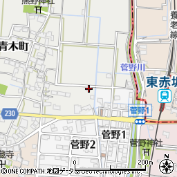 岐阜県大垣市青木町87周辺の地図